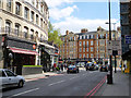 Looking down Earls Court Road to Old Brompton Road