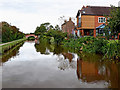 Canal and housing at Little Stoke, Staffordshire