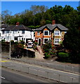 Four semis above the A4051 Malpas Road, Malpas, Newport