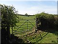 Farm gateway on Silcombe Hill