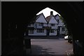 Dorchester on Thames, - View through lychgate to George Hotel