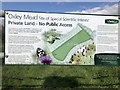 Information board on the Oxley Mead floodplain meadow