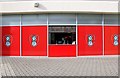 A refreshment kiosk at the New York Stadium