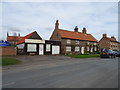 Hairdressers and cottages on Main Street, Stillington