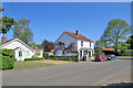 Whittlesford: West End - white walls and wisteria