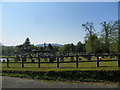 Looking across Petersfield Cemetery towards Butser Hill