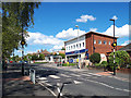 Zebra crossing and Tesco Express, Green Lane, Cookridge