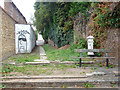 Path up to Thames Street from river bank, Sunbury