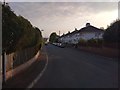 Sunset over Buckerell Avenue, Exeter