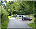 Small car park along Tyrley Road