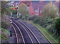 Towards Leicester from Dalby Road railway bridge