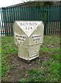 Old milepost on the B5405, Seighford