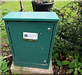 SO9221 : Green cabinet on the east side of Shelburne Road, Cheltenham by Jaggery
