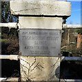 Old Boundary Marker on Thorington Street bridge