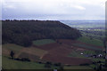 On North Nibley Monument - farmland below Brackenbury Ditches