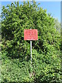 Sign, Holywell Dene