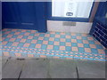 SH7877 : A tiled shop doorway on Rose Hill Street, Conwy by Meirion