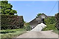 Earl Soham: Barn seemingly undergoing restoration