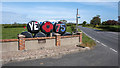 J5176 : VE Day message near Newtownards by Mr Don't Waste Money Buying Geograph Images On eBay