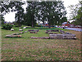 Green space above Broadlea Street: old stones