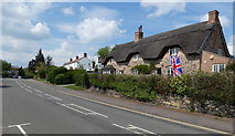 SK5110 : Thatched cottage on Newtown Linford High Street by Mat Fascione