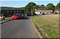 Towards a bend in Penny Crescent, Newport