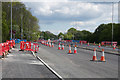 Roadworks along the A5630 Anstey Lane