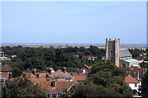 TM4249 : St Bartholomew's Church as seen from Orford Castle by Colin Park