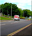 ST2994 : Iceland home delivery van, Llantarnam Road, Cwmbran by Jaggery