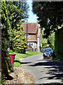 View north along the lane at Little Bognor