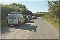 Parked cars near Deep Lane