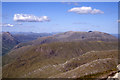 NN2449 : View to Clach Leathad from the summit of Stob Coir' an Albannaich by Colin Park