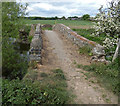 Public bridleway crossing the Coffin Bridge