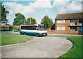 Bus entering turning circle, Brookfield