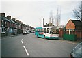 SK2421 : Bus at south end of Anglesey Road, Burton upon Trent by Richard Vince