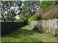 Path between fences, Ponthir, Torfaen