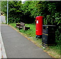 Queen Elizabeth II pillarbox in Ponthir, Torfaen