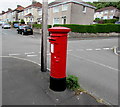 Queen Elizabeth II pillarbox on a Graig Park corner, Newport