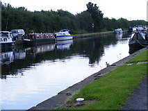 SE3522 : Boats moored along the Aire and Calder Navigation by Martyn Pattison