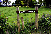 H4869 : Sign for Bloody Bridge by Kenneth  Allen