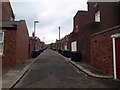 Back lane between Lansdowne Gardens and Wolseley Gardens, Jesmond, Newcastle upon Tyne