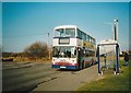 Bus on Marshland Road, Moorends (1)