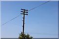 SO7684 : Traditional telegraph pole on the A442, Alveley by David Howard