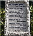 Burghwallis War Memorial on Old Village Street