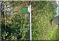 Public Footpath sign From Martyr