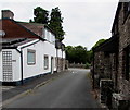 North along School Row, Llanfrynach, Powys