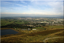 SD6721 : Sunnyhurst Hey Reservoir from the top of Jubilee Tower by Colin Park