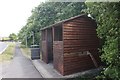 Bus shelter on Beverley Road, Hutton Cranswick