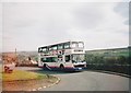SE1207 : Bus in Parkhead turning circle, Holmfirth by Richard Vince