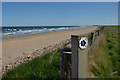 NC9106 : John O'Groat's Trail Southbound at Brora Beach, Sutherland by Andrew Tryon